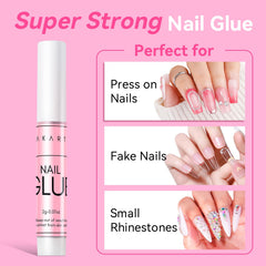 Makartt pegamento para uñas, uso en uñas postizas.