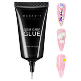 Makartt pegamento uñas sin limpiar 30 g fija gemas con adherencia duradera