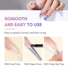 Makartt Poly Nail Gel Kit: textura densa para modelar uñas con precisión.