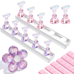 Makartt soporte uñas imantado para diseños, mejora precisión al pintar uñas.