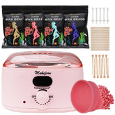 Makeforu kit cera con calentador digital para resultados profesionales en casa