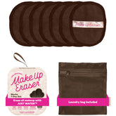 MakeUp Eraser set Mocha de 7 días limpia el rostro con agua, sin alcohol.