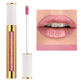 MAKI YIKA labial metálico rosa nude, color intenso en una pasada.