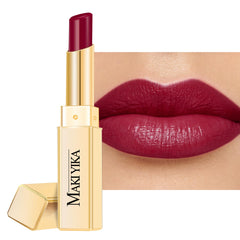 MAKI YIKA Moisture Dark Berry Lipstick packaging shows sleek design and hydration.