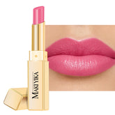 MAKI YIKA Moisture Pink Lipstick packaging highlights travel-friendly tube for on-the-go hydration.