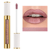 MAKI YIKA rouge métallique dans le tube, allure glamour durable.