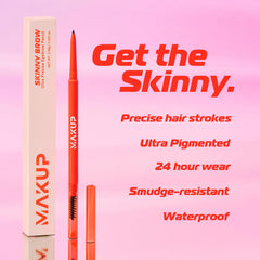 Makup Beauty Skinny Brow resistente al agua para uso diario.