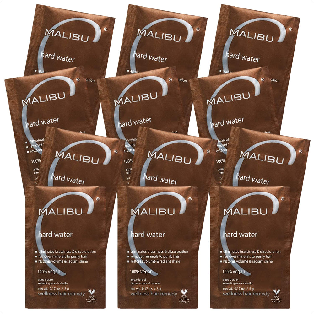 Malibu C Remedio Agua Dura: paquetes de mascarilla capilar para una hidratación profunda.