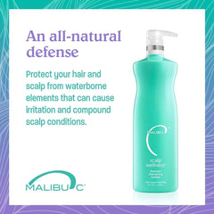 Malibu C Scalp Wellness Shampoo con aroma a menta, experiencia vigorizante para el cabello