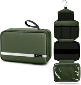 Bolsa Maliton para viaje grande en oliva verde, ideal para almacenar productos de higiene