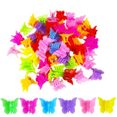 Pinzas mariposa Mandalahuang en tonos pastel para peinados simples.