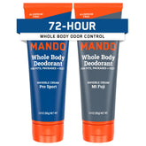 Desodorante Mando invisible para hombre, frente de empaque, protección prolongada para todo el día