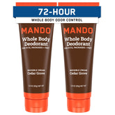 Mando desodorante corporal para hombre con crema invisible y textura suave