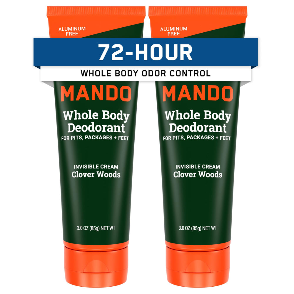 Mando desodorante invisible en tubo de 3 oz para uso diario.