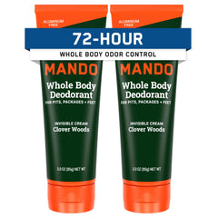 Mando desodorante invisible en tubo de 3 oz para uso diario.