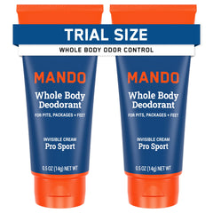 Mando desodorante corporal invisible mini de viaje para uso diario sin manchas.