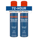 Desodorante invisible Mando para uso corporal, lata de 3,6 oz para deporte