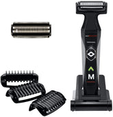 MANGROOMER 2.0 frente del dispositivo para recorte corporal preciso y cómodo.