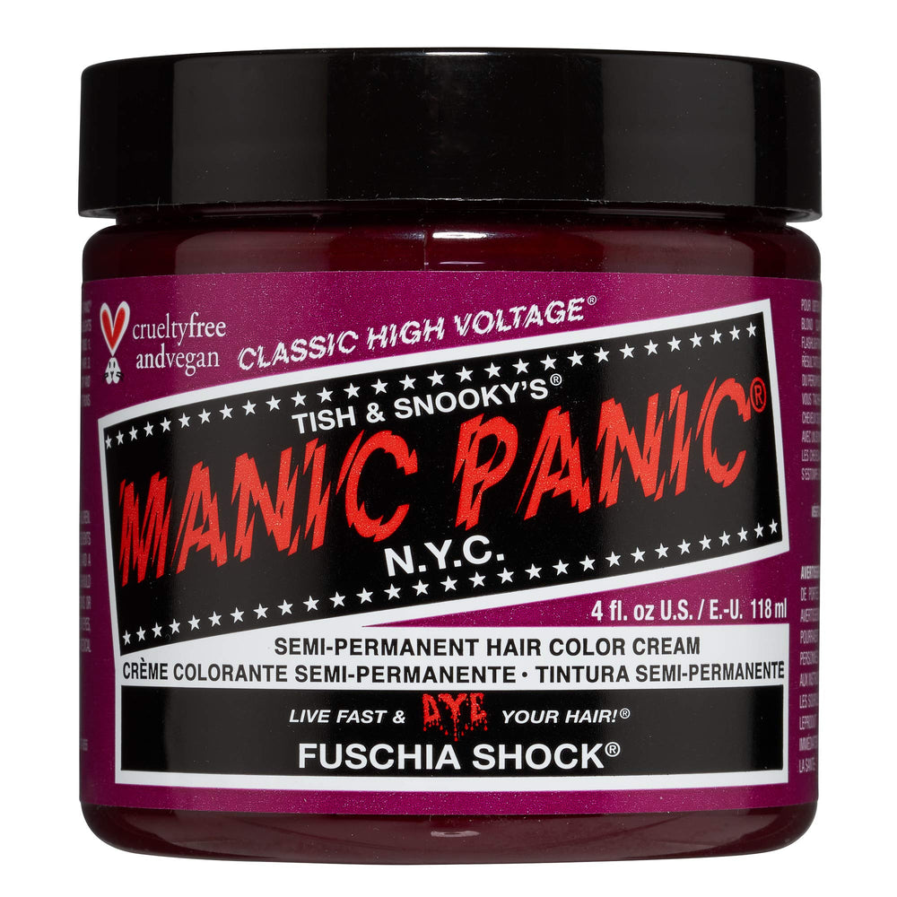 MANIC PANIC Fucsia Shock botella, color intenso para cabello vibrante