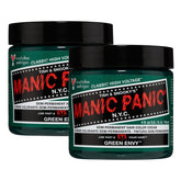 MANIC PANIC Green Envy en tono verde esmeralda para cabello, color duradero en casa.