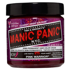 MANIC PANIC Pink Warrior, volcado de botella para teñido rápido y cómodo
