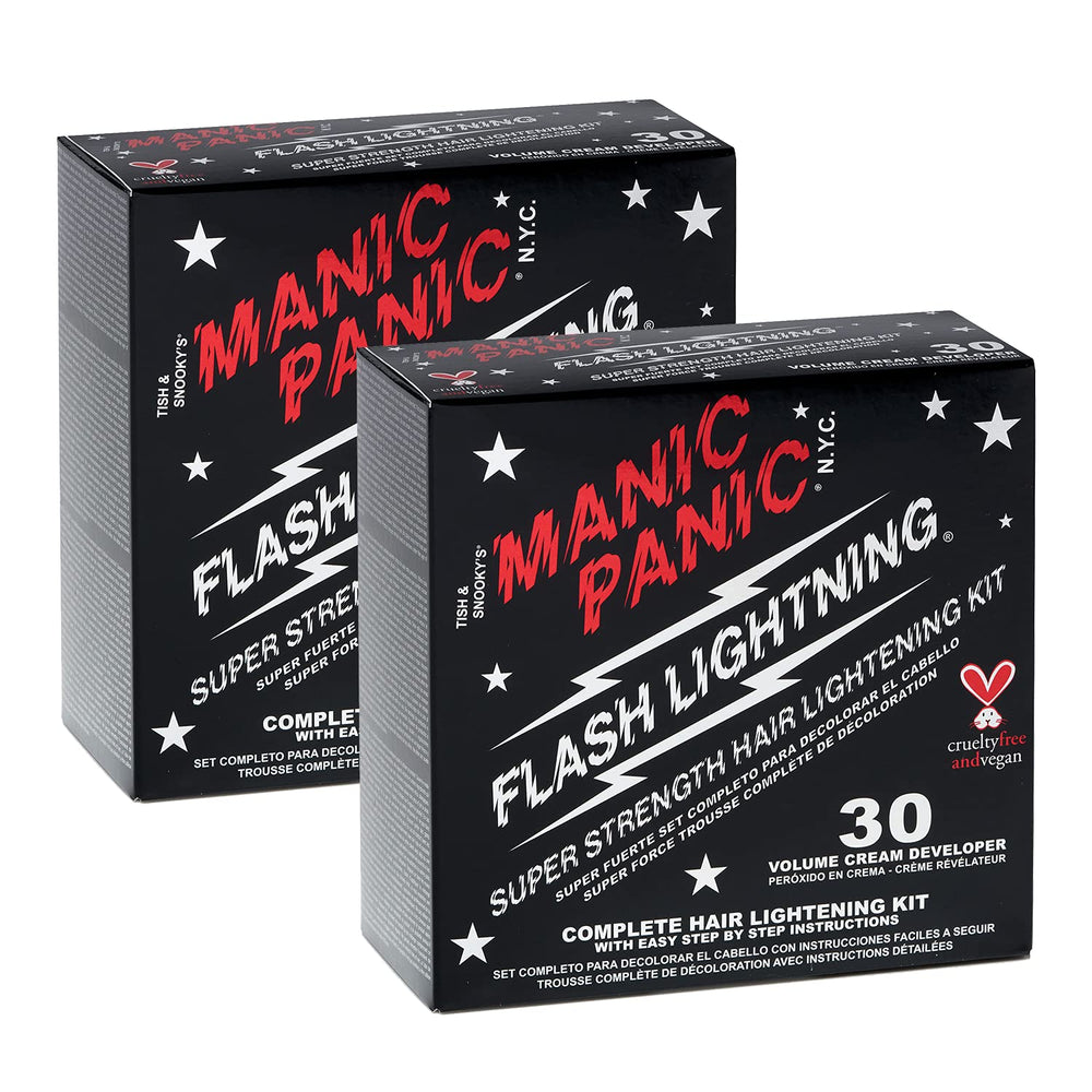 MANIC PANIC Flash Lightning: polvo decolorante para levantar hasta 5 tonos con uniformidad