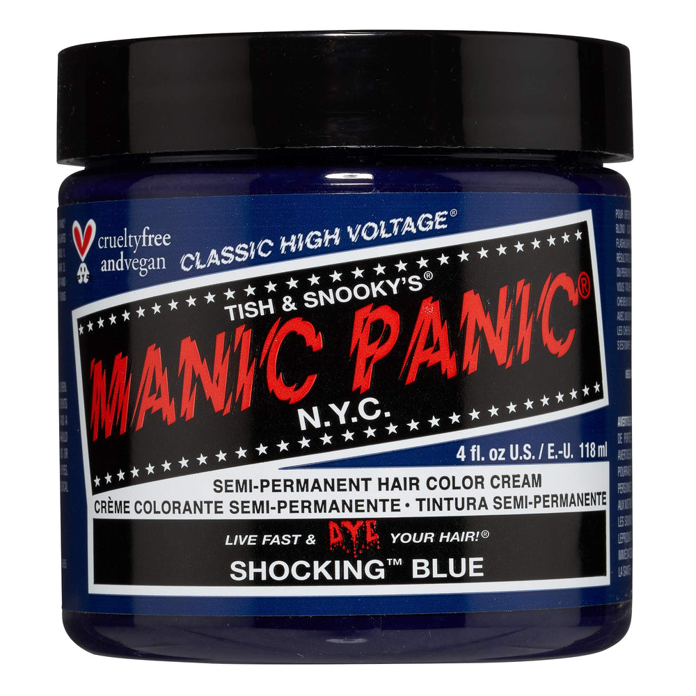 MANIC PANIC Shocking Blue tarro, color intenso para uso DIY y salón.