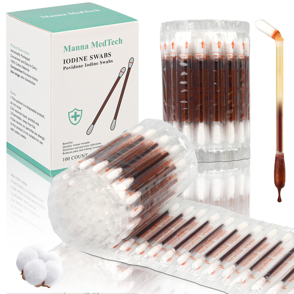Manna MedTech: hisopos de yodo orgánico en empaque individual para viaje