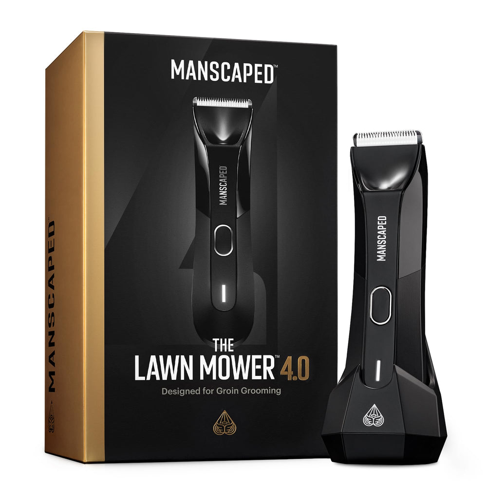 MANSCAPED The Lawn Mower 4.0 con hojas cerámicas SkinSafe para un afeitado suave y seguro.