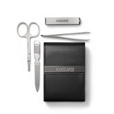 MANSCAPED Shears 2.0 con estuche de cuero PU para viaje y organización de herramientas.