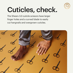 MANSCAPED Shears 3.0: pinzas de punta inclinada con agarre seguro