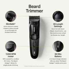 MANSCAPED The Beard Hedger, cuchilla titanio 41mm para cortes limpios.