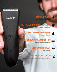 MANSPOT Manscape cuchilla ceramica ofrece afeitado preciso.