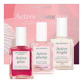Manucurist Active Glow Blueberry ofrece brillo intenso y hidratación para uñas débiles