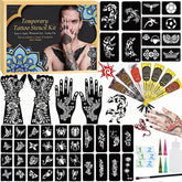 ManYan HaiYan kit-conos tatuaje temporal 7 piezas para diseños personalizados sin dolor