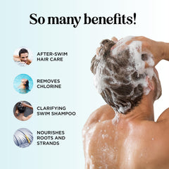 Maple Holistics after-swim conditioner bottle cap for easy detangling after swimming.