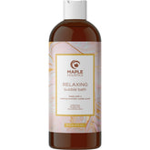 Maple Holistics bano-burbujas lavanda para relajación aromática en casa.