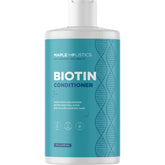 Maple Holistics Biotin Conditionneur — bouteille élégante prête pour cheveux fins et volumisés