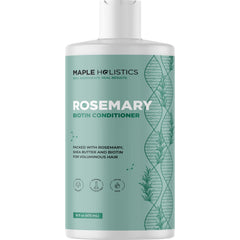 Maple Holistics Acondicionador de biotina y romero, botella frontal, volumen suave para cabello fino