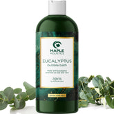 Maple Holistics burbujas eucalipto en botella para un baño relajante