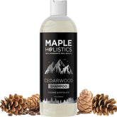 Maple Holistics Champú Clarificante, botella, purifica raíces y cuero cabelludo.