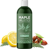 Maple Holistics champú clarificante en botella, limpieza profunda para cabello