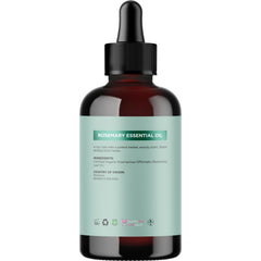 Cheveux avec huile romarin Maple Holistics, brillance naturelle et douceur.