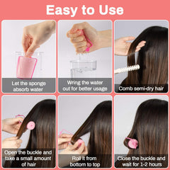 MAQIHAN rodillos de espuma pequeños, ideales para cabello corto y estilos rápidos