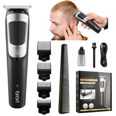 Maquinilla profesional de cabello para hombres con cabezal de corte para acabado preciso.