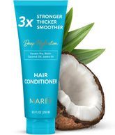 MAREE Conditionneur: bouteille élégante illustrant une hydratation profonde des cheveux.