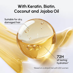 MAREE Conditionneur nourrit des cheveux abîmés pour retrouver souplesse et douceur.