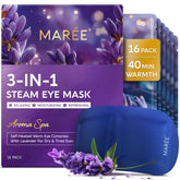 MAREE mascarilla ocular caliente con lavanda para relajar ojos cansados y humectar la piel