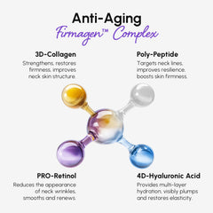 MAREE neck cream roller in action on neck for absorption