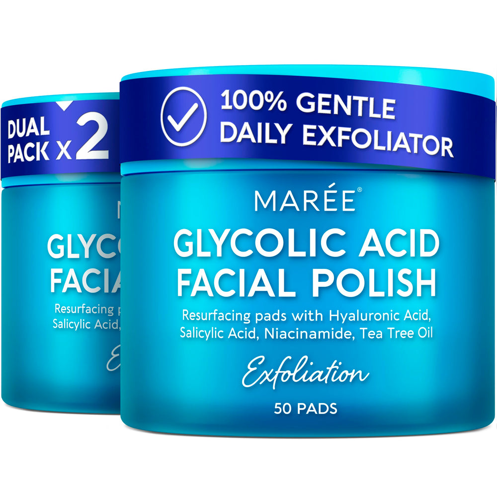 MAREE pack discos exfoliantes acido glicolico para piel suave